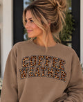 Coffee Weather sweatshirt in vintage brown.