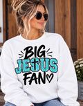 BIG Jesus Fan Turquoise Sweatshirt