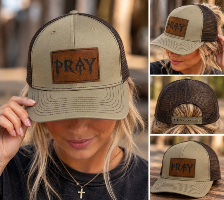 Pray Richardson 112 Trucker Hat Khaki/Coffee OSFM