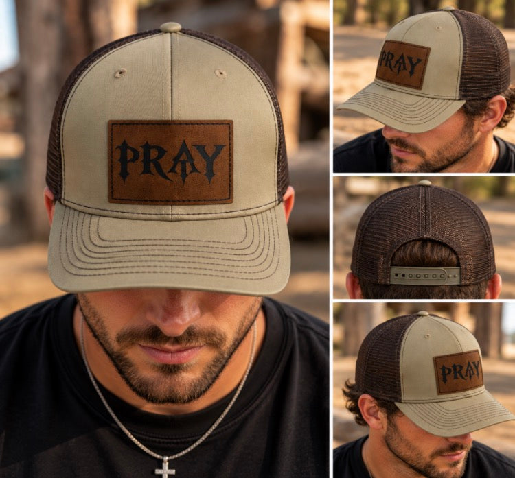 Pray Richardson 112 Trucker Hat Khaki/Coffee OSFM