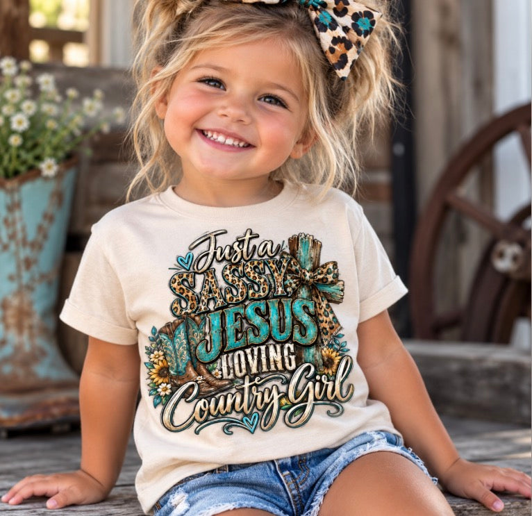 Sassy, Jesus Loving Country Girl Tshirt